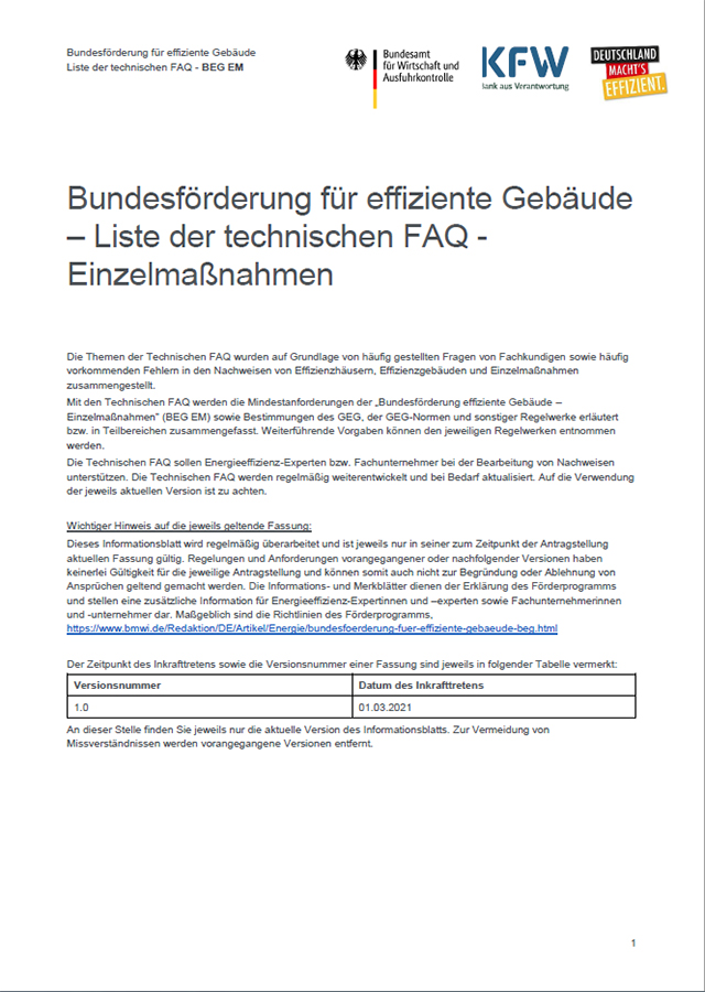 12 technische F&A Foerderprogramme bafa